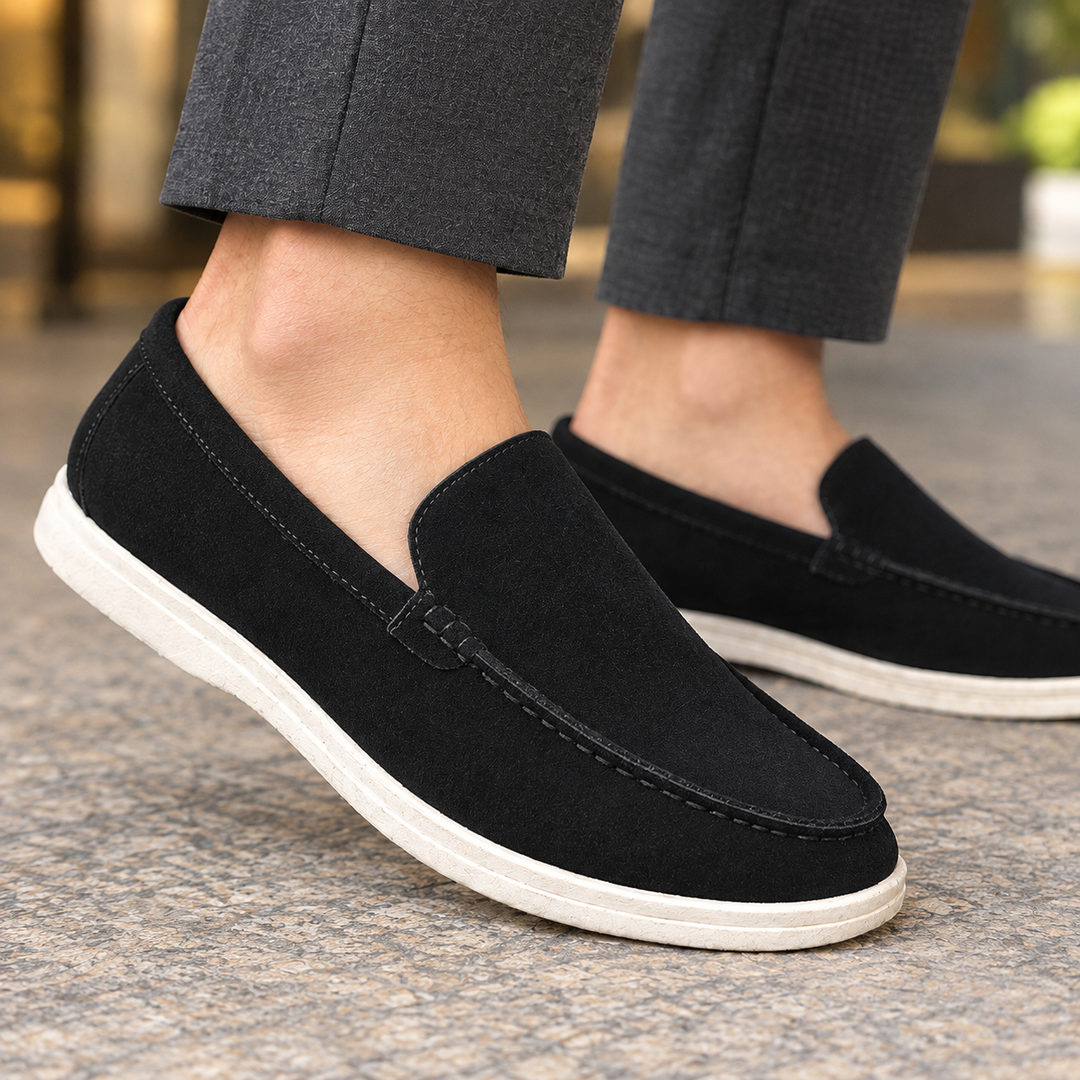 Leopold™ | Men's Apron Toe Slip-On Loafers