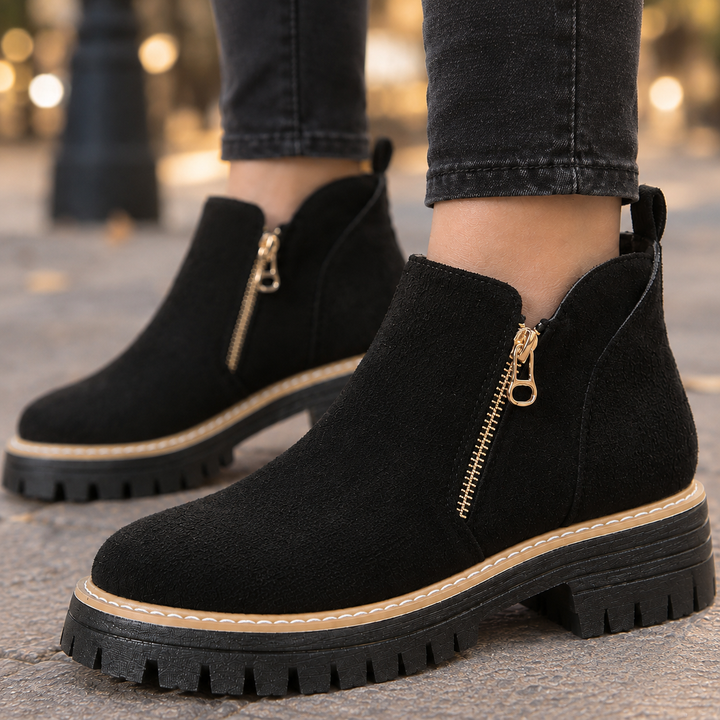 Constance™ | Women's Side Zip Lug Sole Boots