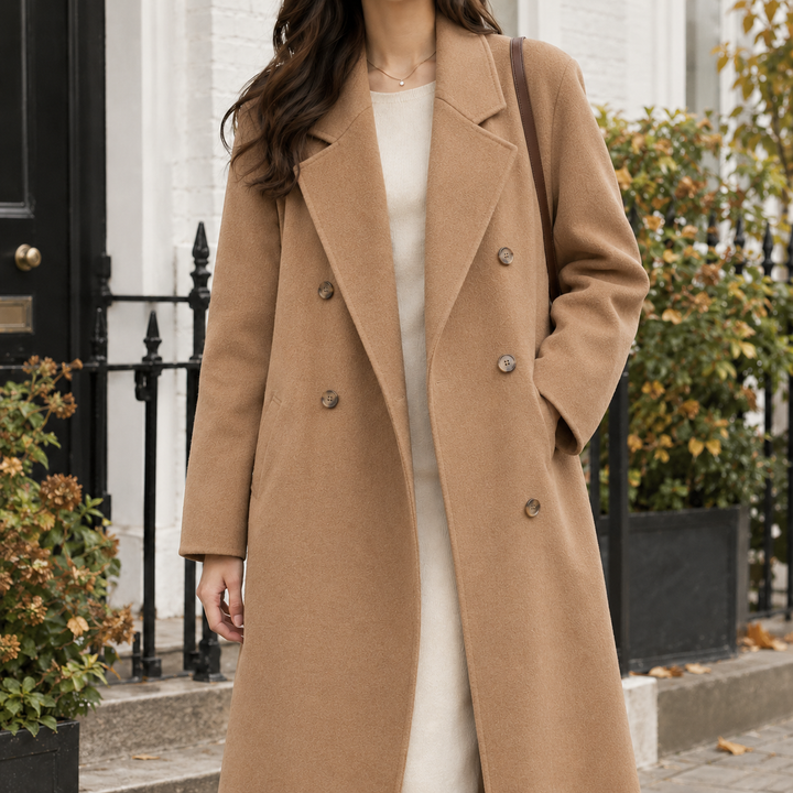 Philomena™ | Women's Longline Double-Breasted Coat