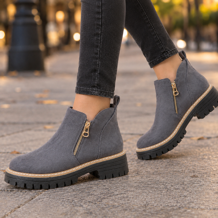 Constance™ | Women's Side Zip Lug Sole Boots