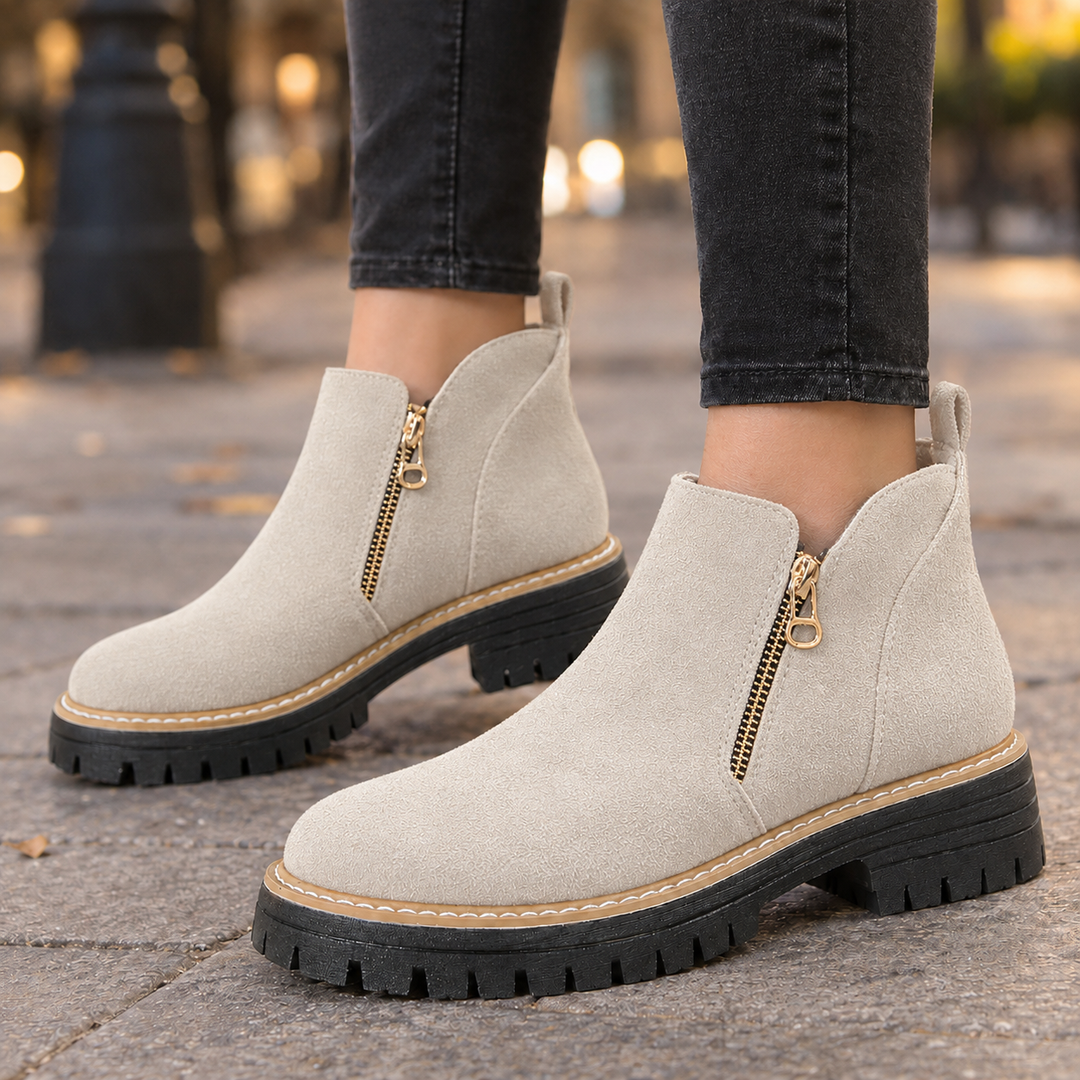 Constance™ | Women's Side Zip Lug Sole Boots