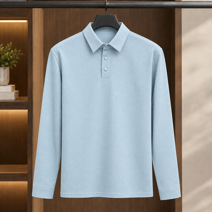 Rupert™ | Men's Long Sleeve Textured Polo Shirt