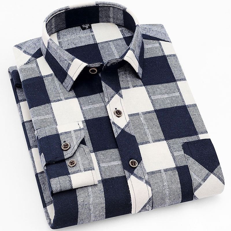 Desmond™ | Men's Classic Check Long Sleeve Shirt