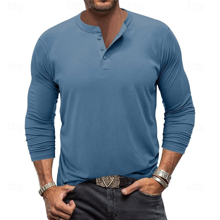 Beckett™ | Men's Classic Long Sleeve Henley Shirt