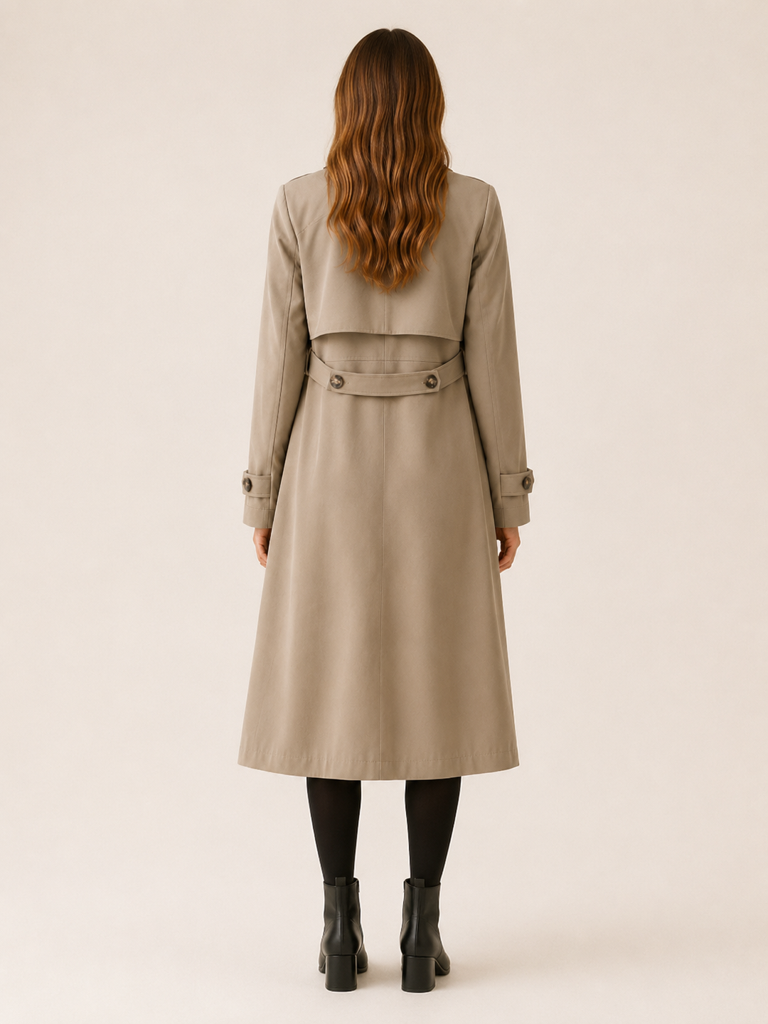 Isolde™ | Long Double-Breasted Trench Coat