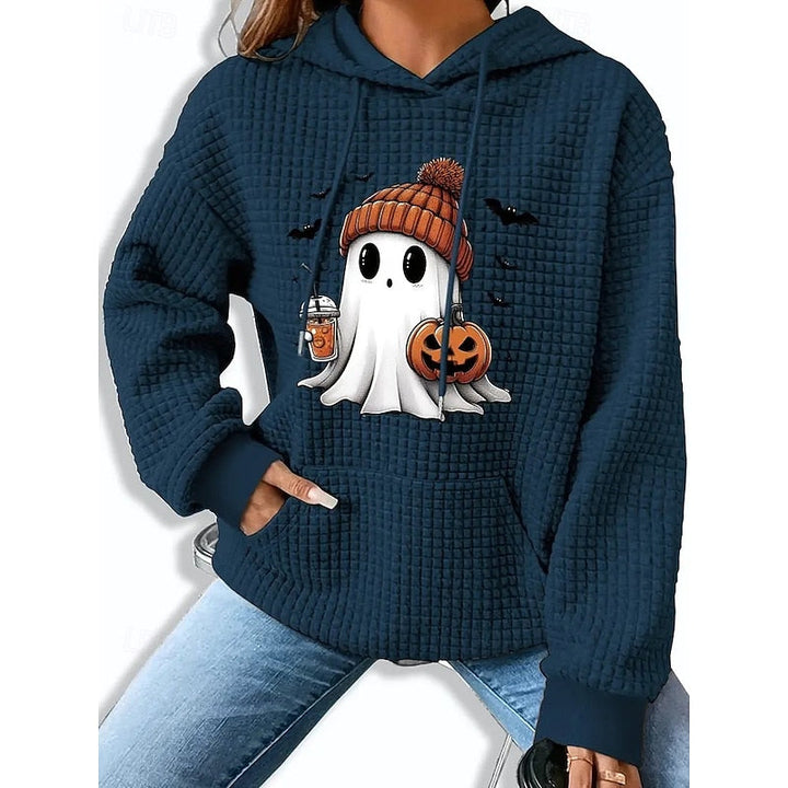 Petronella™ | Women's Halloween Ghost Print Hoodie