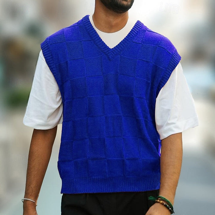 Horatio™ | Men's Textured V Neck Sweater Vest