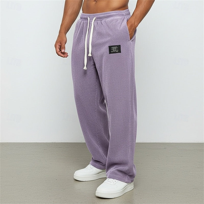Alden™ | Men's Relaxed Straight Leg Pants with Drawstring Waist