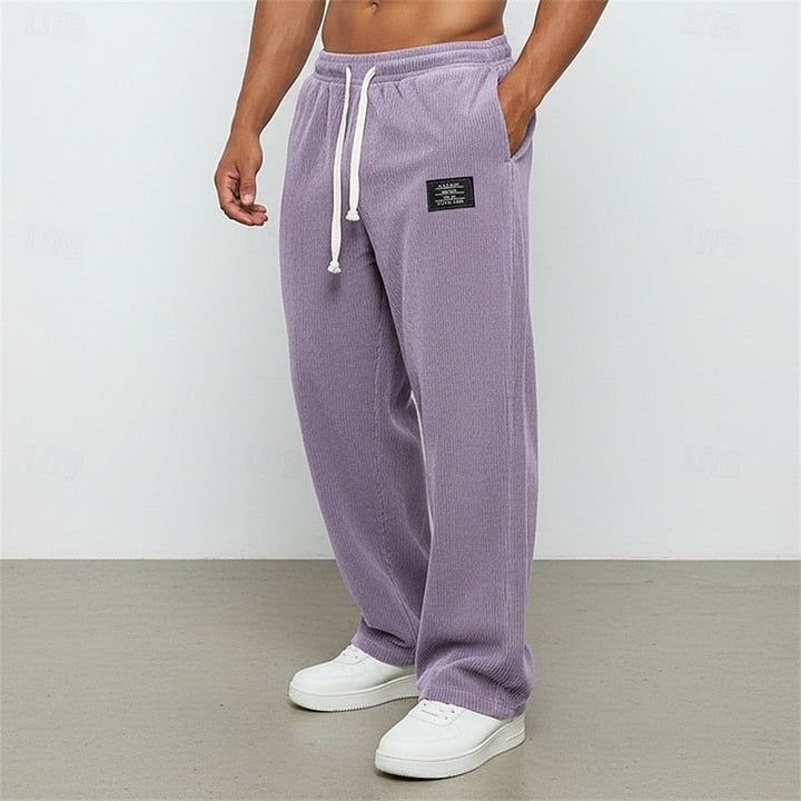 Alden™ | Men's Relaxed Straight Leg Pants with Drawstring Waist
