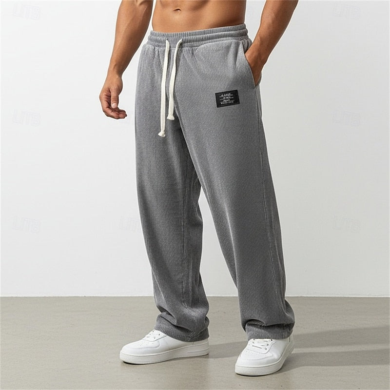 Alden™ | Men's Relaxed Straight Leg Pants with Drawstring Waist