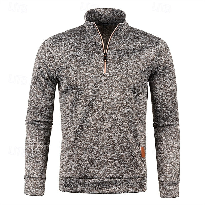 Percival™ | Men's Big and Tall Quarter Zip Pullover Sweater