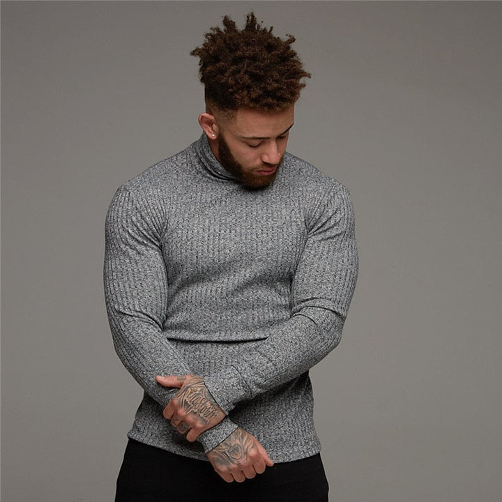 Benedict™ | Men's Slim Ribbed Turtleneck Sweater