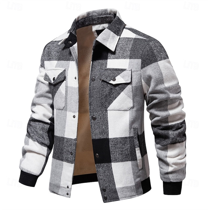 Crawford™ | Men's Lined Plaid Shirt Jacket