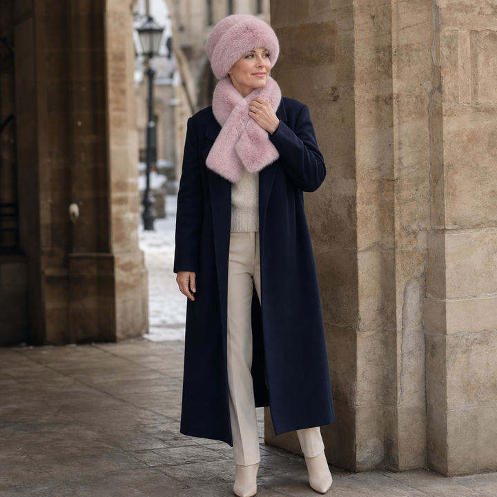 Suzanne™ | Women's Plush Winter Hat and Scarf Set
