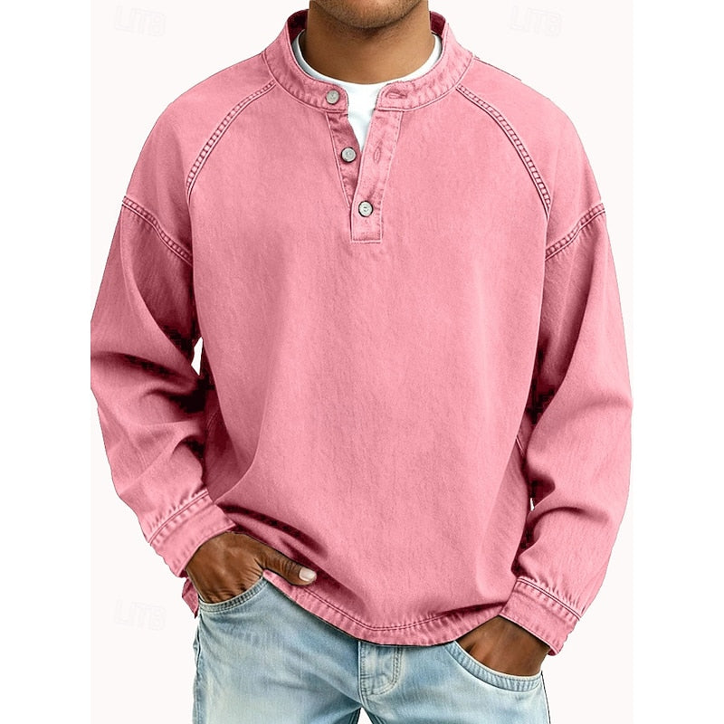 Channing™ | Men's Washed Raglan Henley Shirt