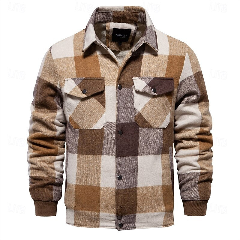 Crawford™ | Men's Lined Plaid Shirt Jacket
