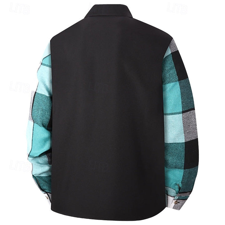 Draven™ | Men's Patchwork Lapel Shirt Jacket