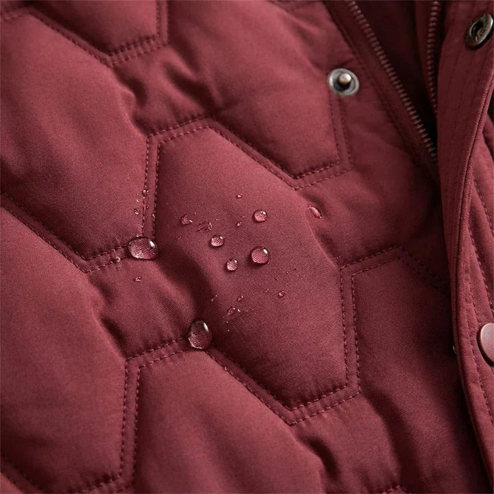 Delwyn™ | Women's Hooded Longline Quilted Puffer Coat