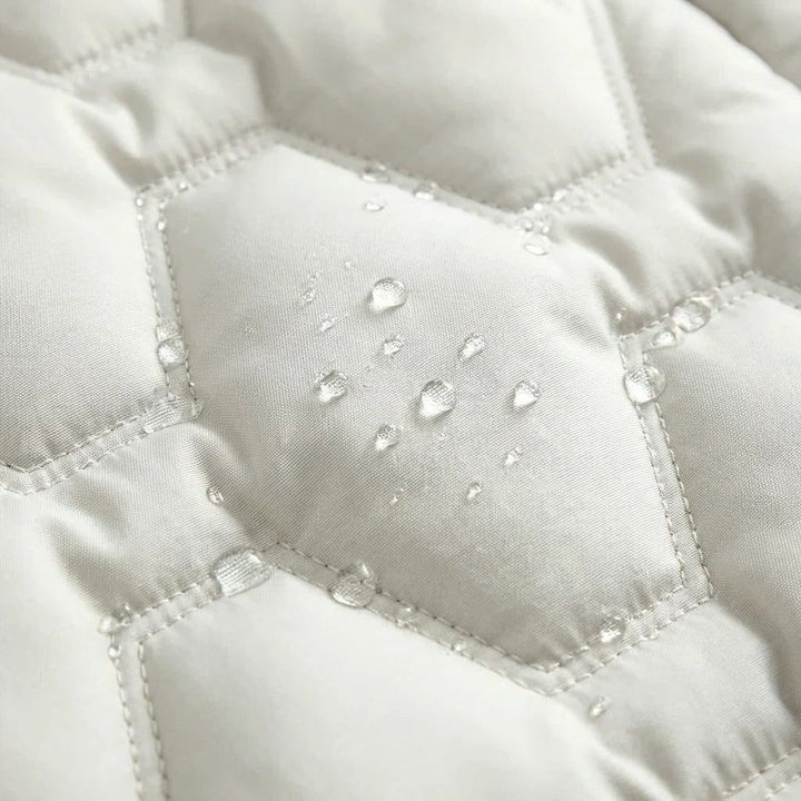 Delwyn™ | Women's Hooded Longline Quilted Puffer Coat