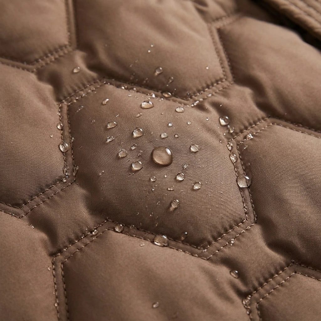 Delwyn™ | Women's Hooded Longline Quilted Puffer Coat