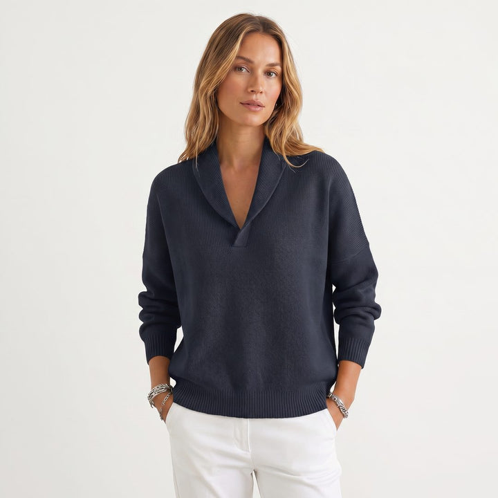 Maryam™ | Women's Relaxed Knit V-Neck Pullover Sweater