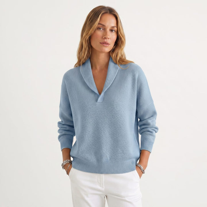 Maryam™ | Women's Relaxed Knit V-Neck Pullover Sweater