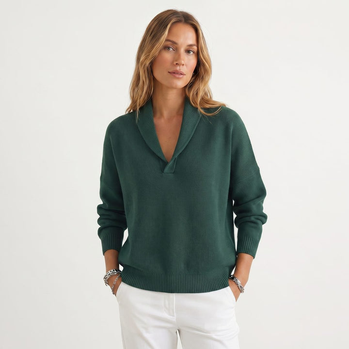 Maryam™ | Women's Relaxed Knit V-Neck Pullover Sweater