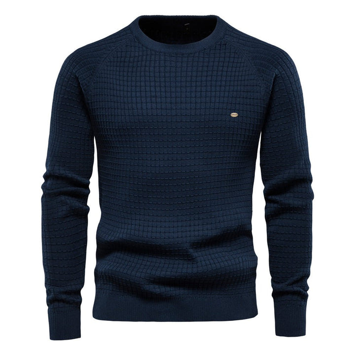 Octave™ | Men's Waffle Knit Crew Neck Winter Sweater