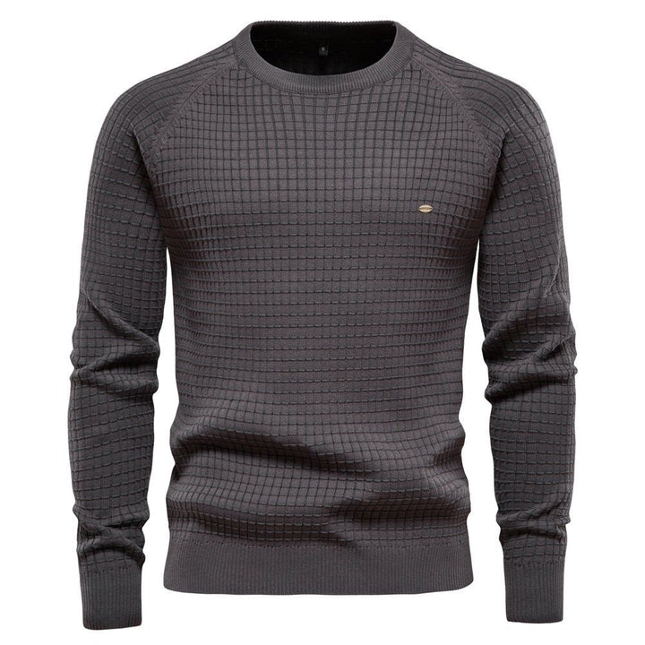 Octave™ | Men's Waffle Knit Crew Neck Winter Sweater
