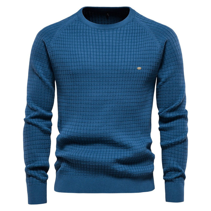 Octave™ | Men's Waffle Knit Crew Neck Winter Sweater