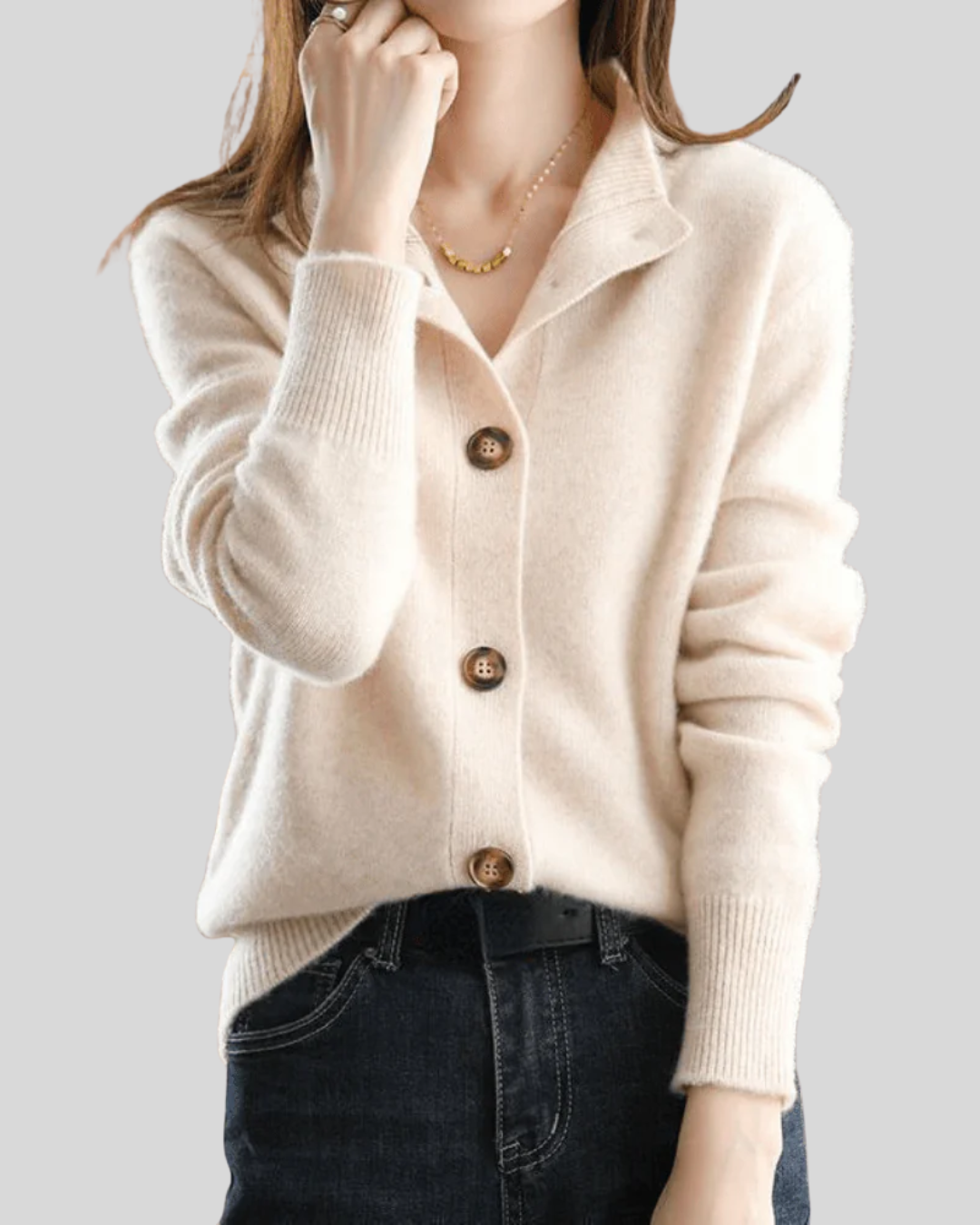Dorothea™ | Women's Collared Button Down Knit Cardigan