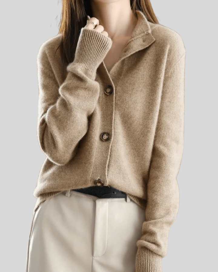 Dorothea™ | Women's Collared Button Down Knit Cardigan