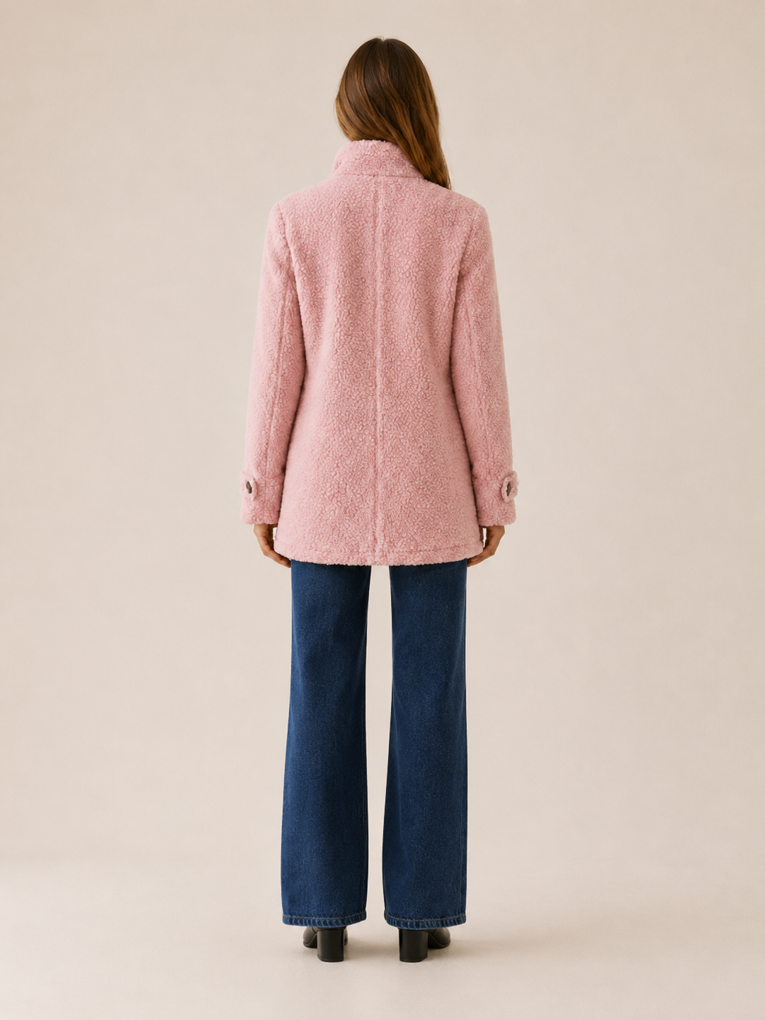 Nerys™ | Fleece Jacket with Zip Front and Stand Collar