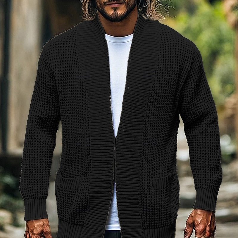 Osborne™ | Men's Textured Open Front Cardigan