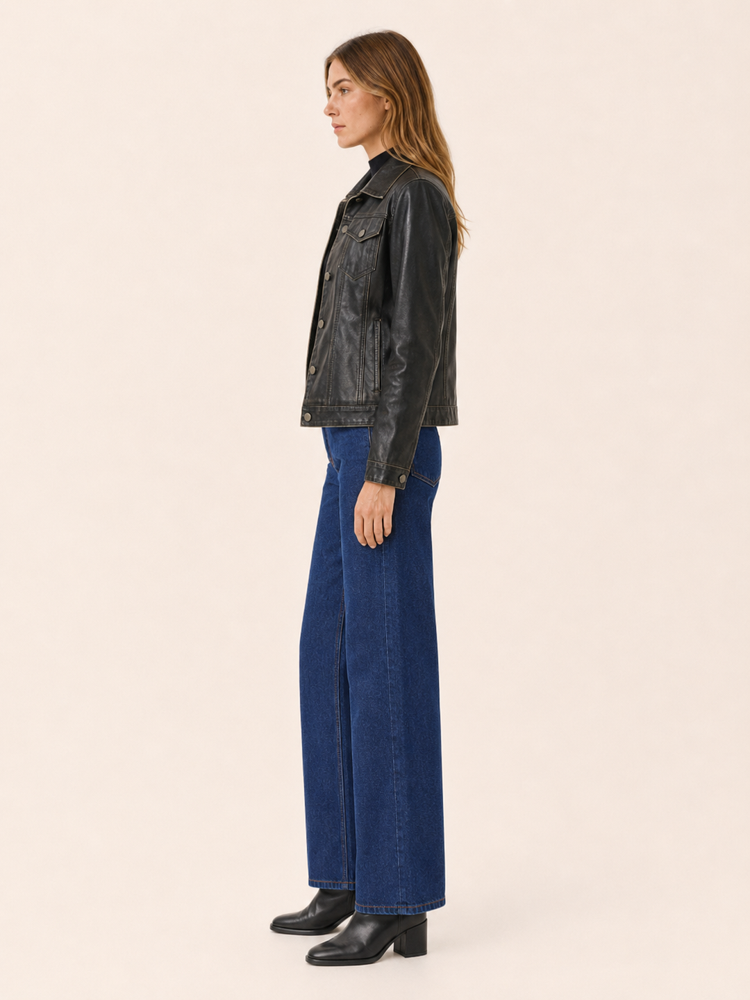 Noemi™ | Button-Front Shirt Jacket with Utility Pockets
