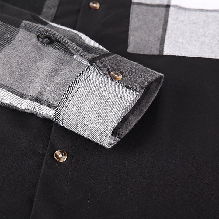 Draven™ | Men's Patchwork Lapel Shirt Jacket