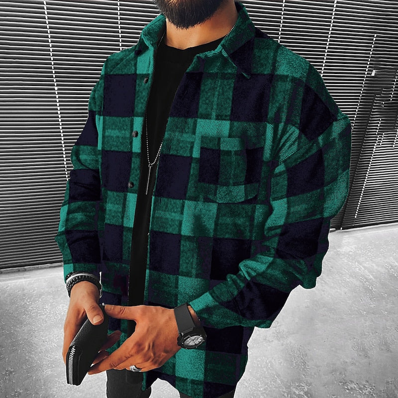 Fletcher™ | Men's Tartan Check Christmas Overshirt