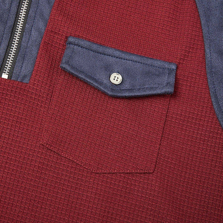 Archer™ | Men's Quarter-Zip Elbow-Patch Pullover Sweater