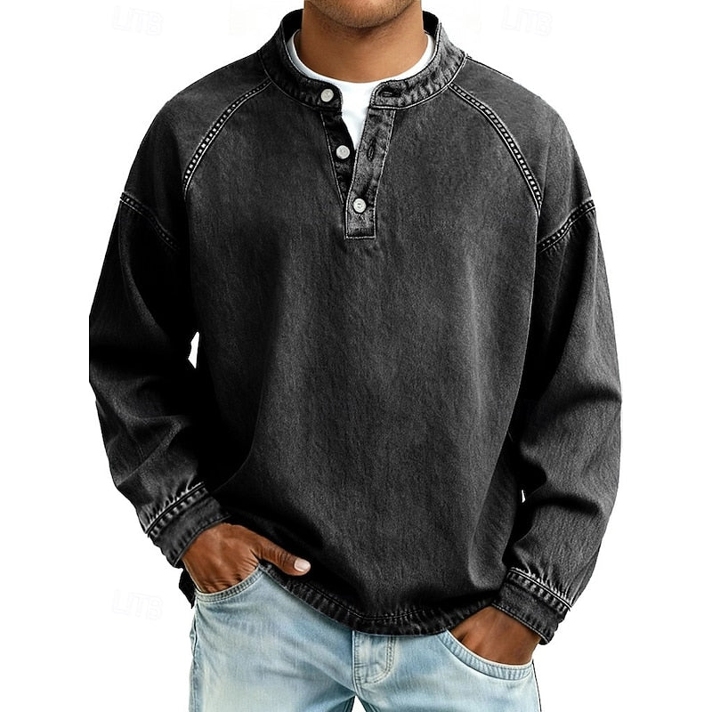 Channing™ | Men's Washed Raglan Henley Shirt