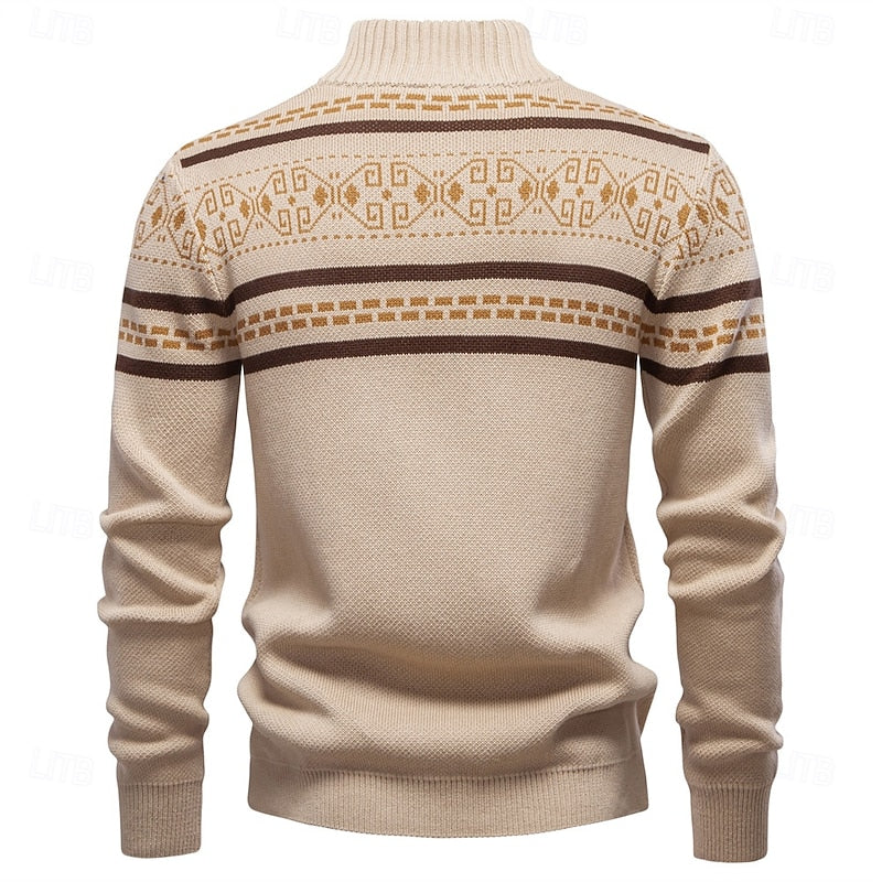 Lorcan™ | Men's Fair Isle Zip Up Christmas Cardigan