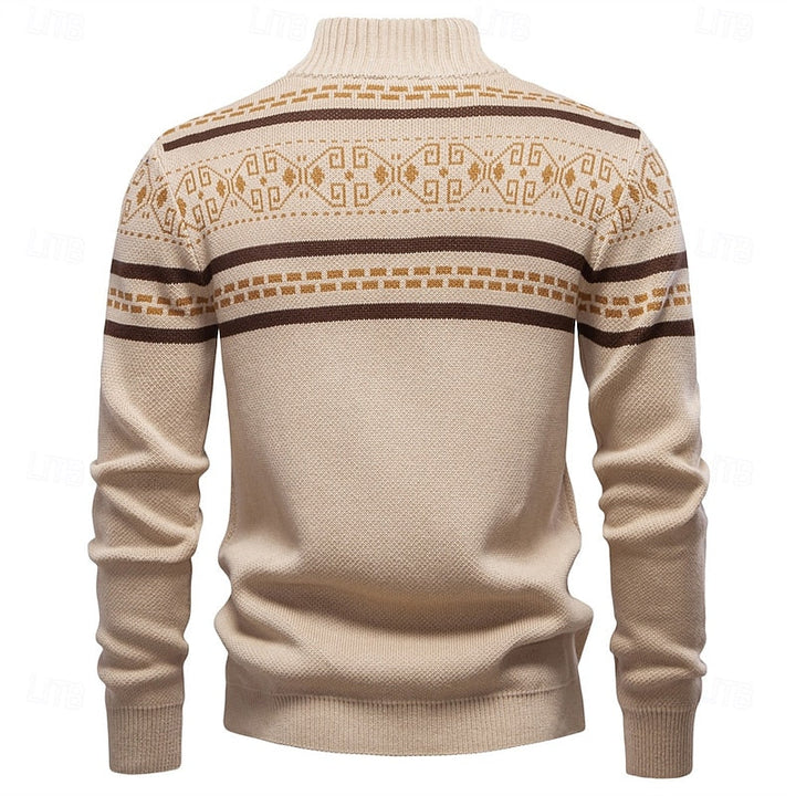 Lorcan™ | Men's Fair Isle Zip Up Christmas Cardigan