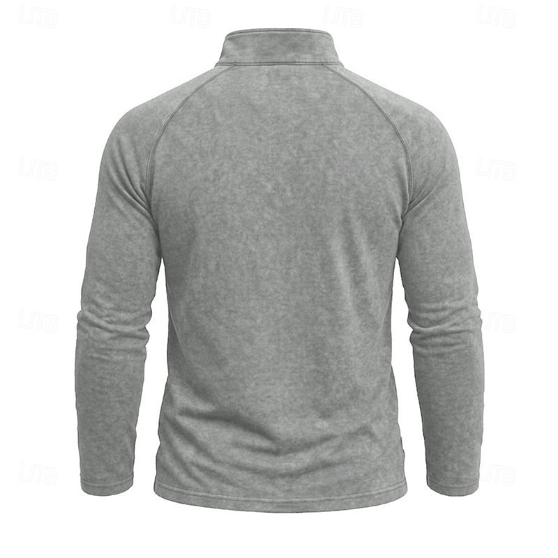 Anselm™ | Men's Relaxed Zip-Neck Long Sleeve Pullover
