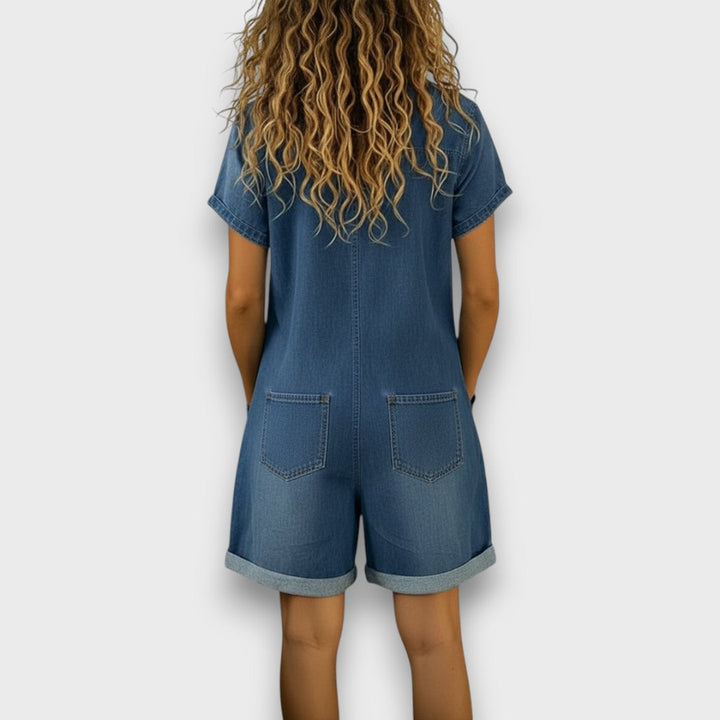 Joan | Vintage Short Denim Overall