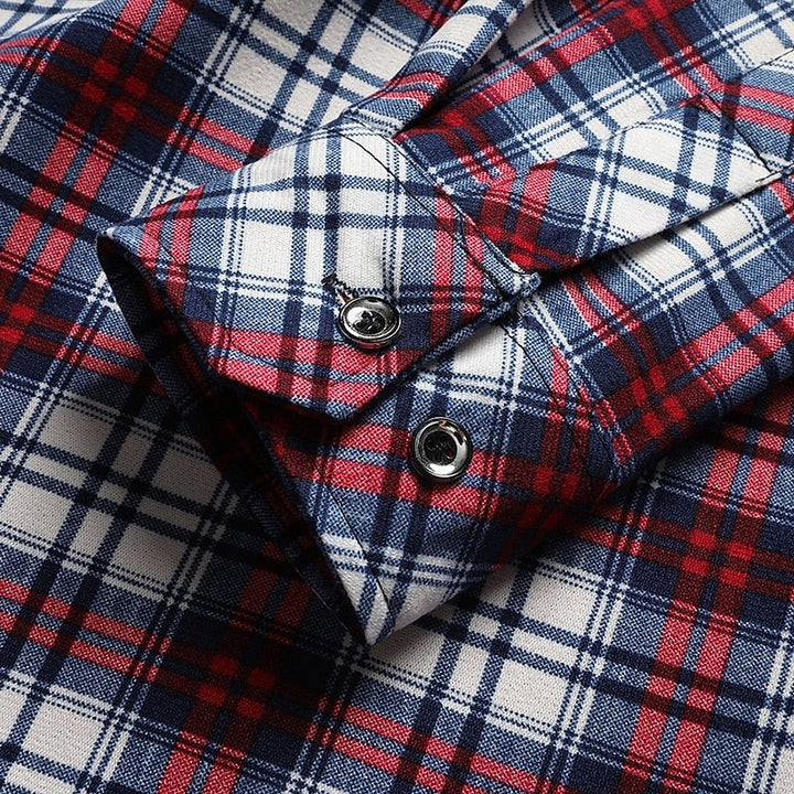 Forrest™ | Men's Lined Checked Long Sleeve Shirt