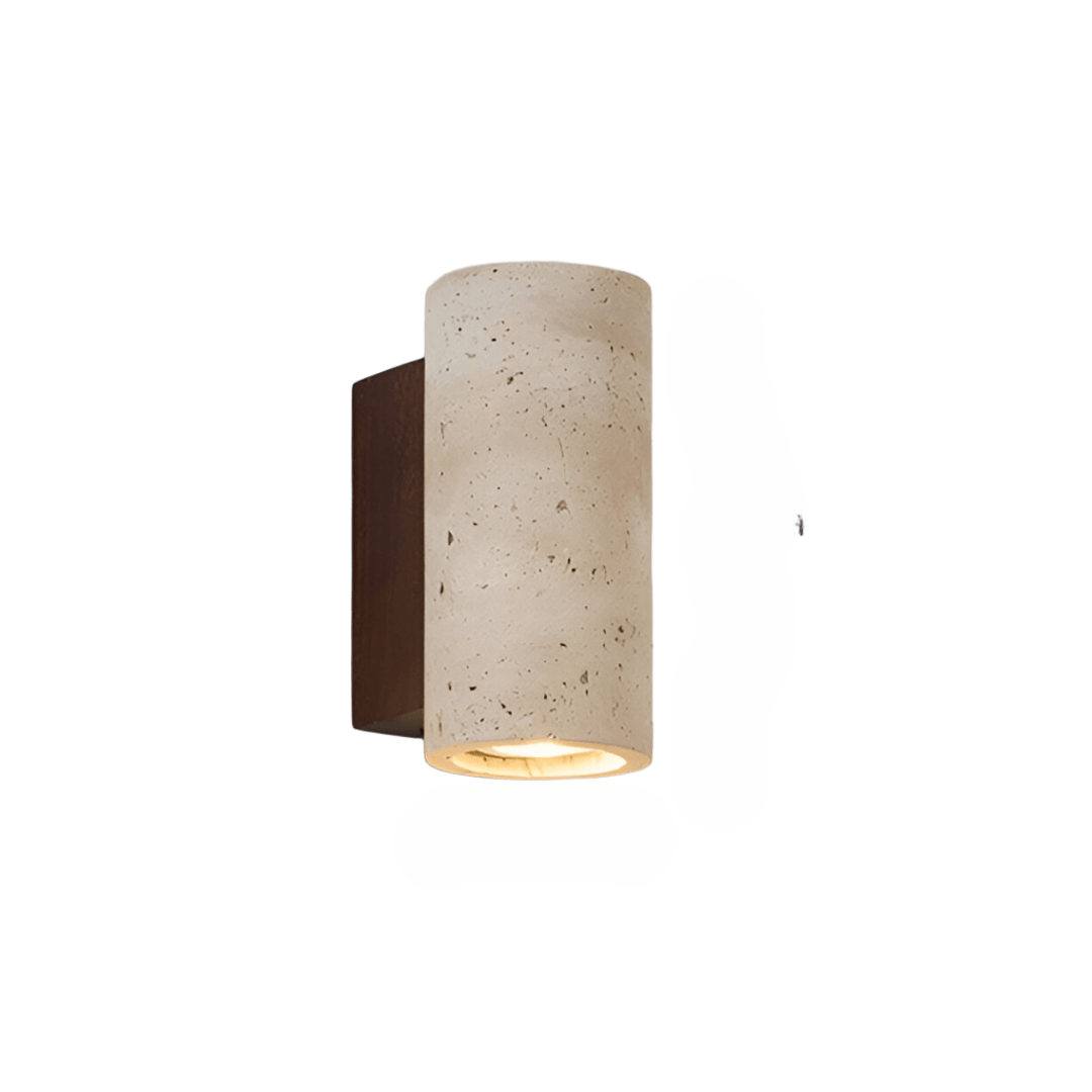 LED Travertine Wall Light with Up and Down Glow — view 1