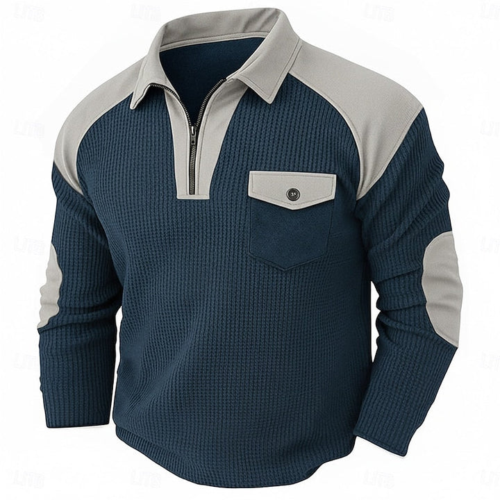 Archer™ | Men's Quarter-Zip Elbow-Patch Pullover Sweater