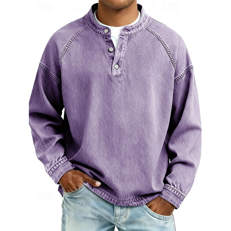 Channing™ | Men's Washed Raglan Henley Shirt