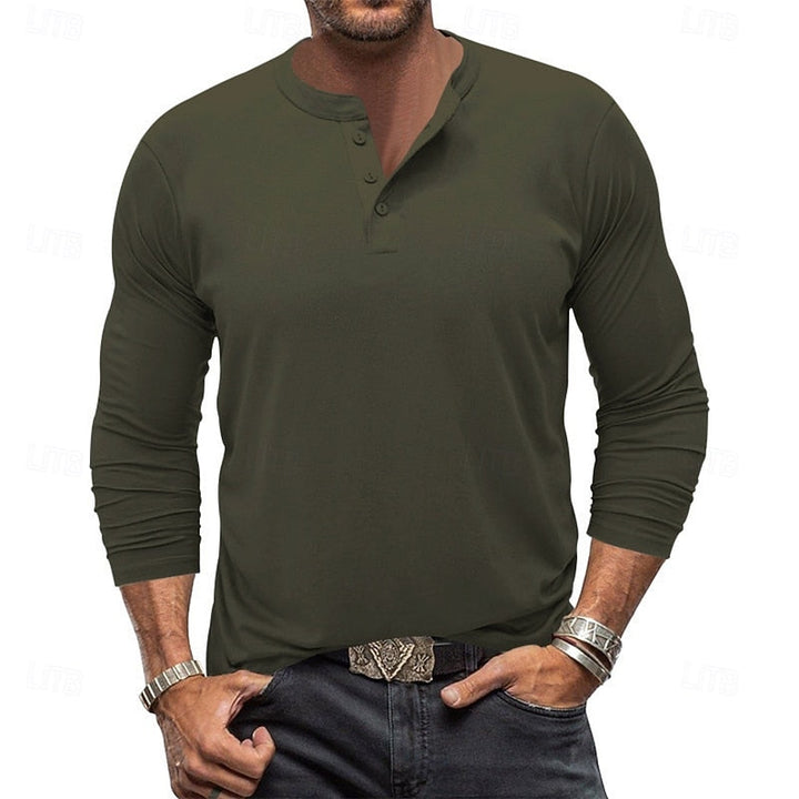 Beckett™ | Men's Classic Long Sleeve Henley Shirt