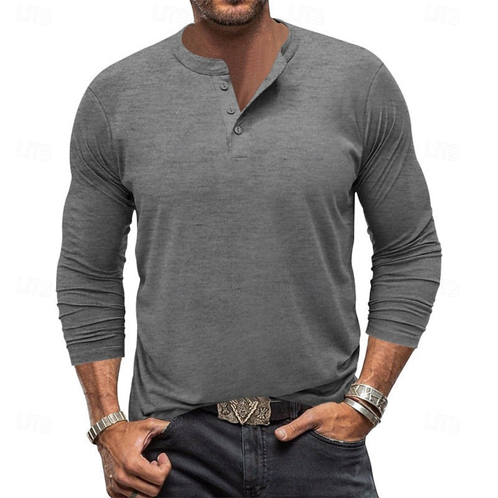 Beckett™ | Men's Classic Long Sleeve Henley Shirt