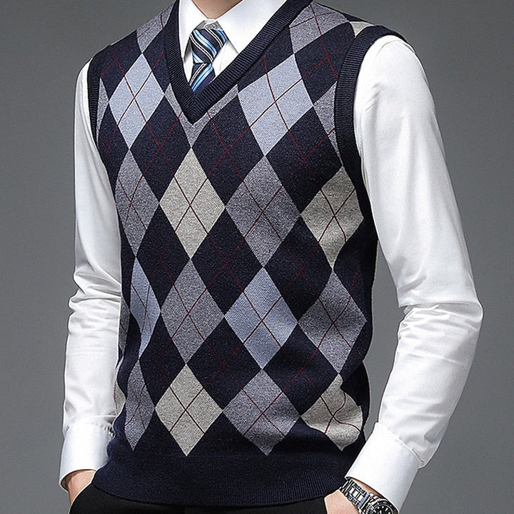 Archibald™ | Men's Argyle V-Neck Sweater Vest